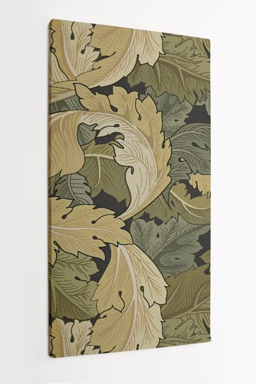Obraz na płótnie HOMEPRINT,  jesienne liście w różnych odcieniach zieleni 60x120 cm HOMEPRINT