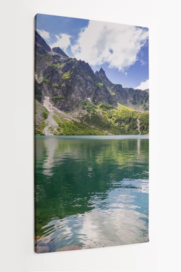 Obraz na płótnie HOMEPRINT, jezioro, góry, Morskie Oko ,krajobraz, Tatry, Polska 60x120 cm HOMEPRINT