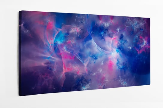 Obraz na płótnie HOMEPRINT, kolorowe pole plazmy w przestrzeni kosmicznej 120x50 cm HOMEPRINT