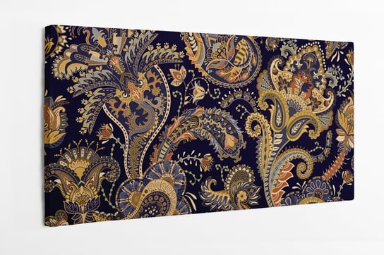Obraz na płótnie HOMEPRINT, kolorowy wzór paisley, abstrakcja 140x70 cm HOMEPRINT