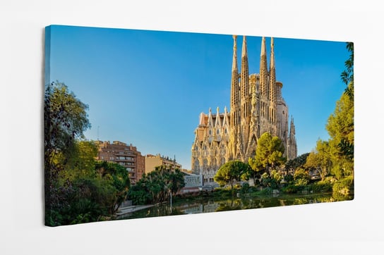 Obraz na płótnie HOMEPRINT, kościół, Sagrada Familia, Barcelona, Hiszpania 140x70 cm HOMEPRINT