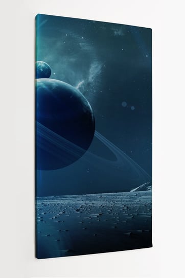 Obraz na płótnie HOMEPRINT, kosmos, planety w przestrzeni, mgławica i gwiazdy, NASA 50x100 cm HOMEPRINT