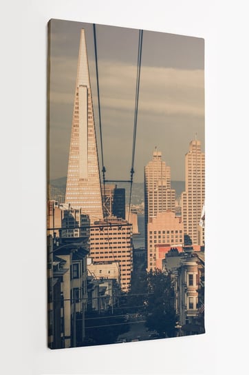 Obraz na płótnie HOMEPRINT, krajobraz, panorama, miasto, San Francisco, USA 50x100 cm HOMEPRINT