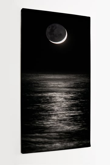 Obraz na płótnie HOMEPRINT, księżyc odbijający się w oceanie, 60x120 cm HOMEPRINT