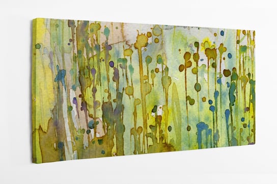 Obraz na płótnie HOMEPRINT, łąka w pastelach 125x50 cm HOMEPRINT