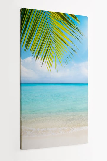 Obraz na płótnie HOMEPRINT, lato, słońce, plaża, morze, wczasy, relaks, tropiki, horyzont, wyspa 50x100 cm HOMEPRINT