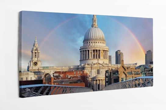 Obraz na płótnie HOMEPRINT, Londyn, katedra św. Paula, Wielka Brytania, Anglia 100x50 cm HOMEPRINT