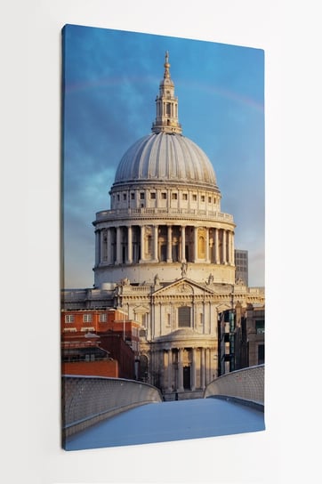 Obraz na płótnie HOMEPRINT, Londyn, katedra św. Paula, Wielka Brytania, Anglia 50x100 cm HOMEPRINT