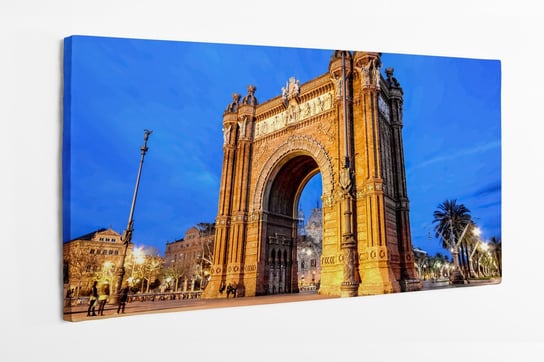 Obraz na płótnie HOMEPRINT, Łuk Triumfalny, Barcelona, architektura, zabytek 100x50 cm HOMEPRINT