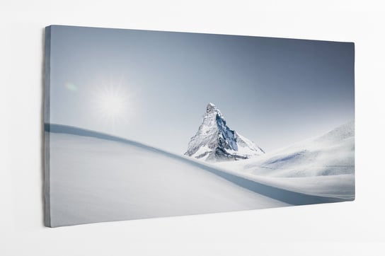 Obraz na płótnie HOMEPRINT,  Matterhorn zimą, krajobraz 100x50 cm HOMEPRINT