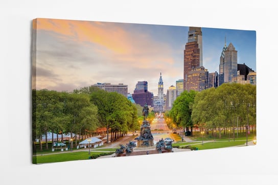 Obraz na płótnie HOMEPRINT, miasto, architektura, panorama, Philadelphia 100x50 cm HOMEPRINT