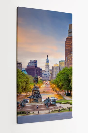 Obraz na płótnie HOMEPRINT, miasto, architektura, panorama, Philadelphia 50x100 cm HOMEPRINT