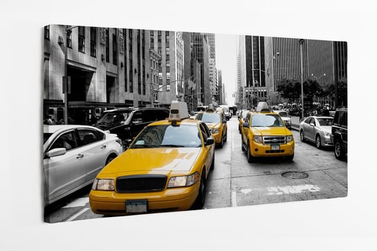 Obraz na płótnie HOMEPRINT, miasto, New York, żółte taxi, USA 140x70 cm HOMEPRINT