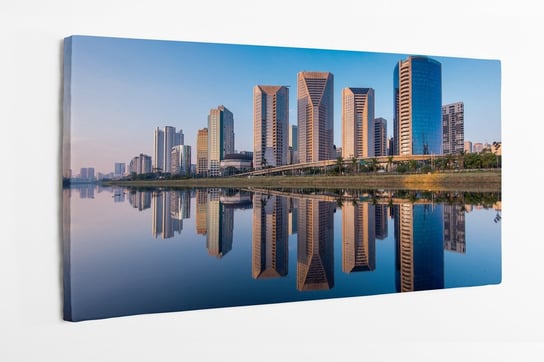 Obraz na płótnie HOMEPRINT, miasto, panorama, nowoczesne budynki, Sao Paulo, Brazylia 100x50 cm HOMEPRINT