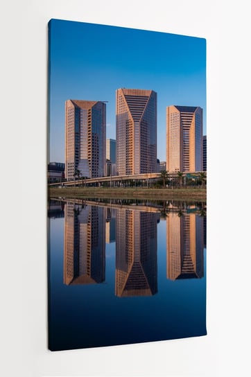 Obraz na płótnie HOMEPRINT, miasto, panorama, nowoczesne budynki, Sao Paulo, Brazylia 60x120 cm HOMEPRINT