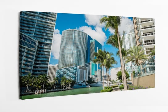 Obraz na płótnie HOMEPRINT, miasto, śródmieście, Miami, Floryda, USA 100x50 cm HOMEPRINT