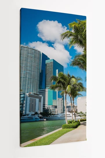 Obraz na płótnie HOMEPRINT, miasto, śródmieście, Miami, Floryda, USA 50x100 cm HOMEPRINT