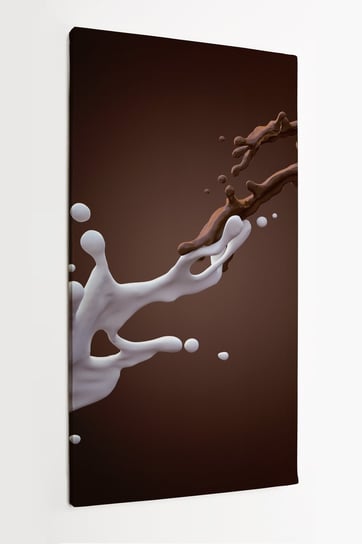 Obraz na płótnie HOMEPRINT, mleko, czekolada 50x100 cm HOMEPRINT