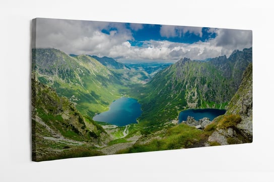 Obraz na płótnie HOMEPRINT, Morskie Oko widok z Kazalnicy, Tatry 140x70 cm HOMEPRINT