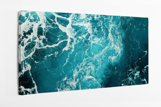Obraz na płótnie HOMEPRINT, morze, ocean, fale morskie, piana morska 100x50 cm HOMEPRINT