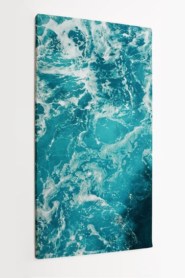 Obraz na płótnie HOMEPRINT, morze, ocean, fale morskie, piana morska 50x100 cm HOMEPRINT
