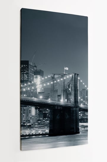 Obraz na płótnie HOMEPRINT, most burkiński, panorama, architektura, most Brooklyn, New York 50x100 cm HOMEPRINT