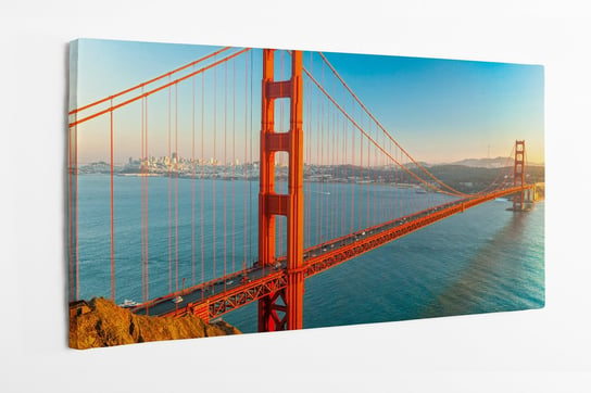Obraz na płótnie HOMEPRINT, most Golden Gate, San Francisco, Kalifornia, USA 120x50 cm HOMEPRINT
