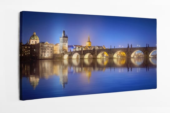 Obraz na płótnie HOMEPRINT, most Karola, Praga, Czechy, Republika Czeska 120x50 cm HOMEPRINT