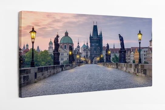 Obraz na płótnie HOMEPRINT, most Karola, Praga, Czechy, Republika Czeska, zabytki 100x50 cm HOMEPRINT