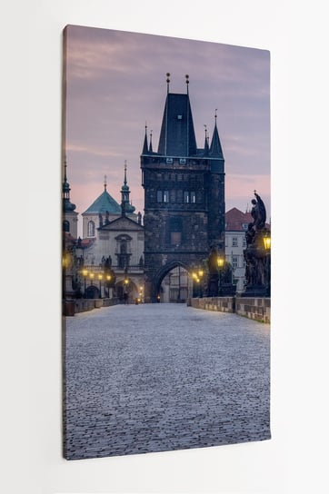 Obraz na płótnie HOMEPRINT, most Karola, Praga, Czechy, Republika Czeska, zabytki 50x100 cm HOMEPRINT