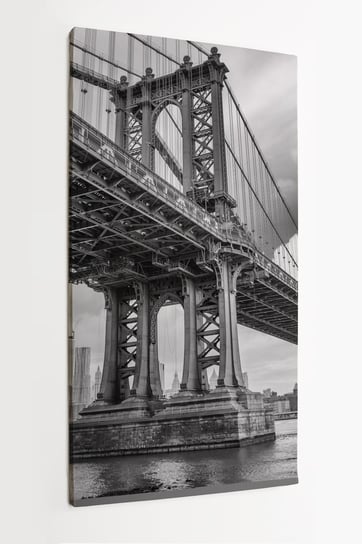 Obraz na płótnie HOMEPRINT, most Manhattan, Nowy Jork, widok w górę, USA 50x100 cm HOMEPRINT