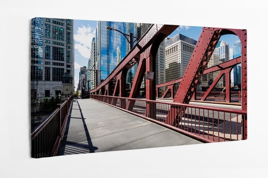 Obraz na płótnie HOMEPRINT, most w Chicago 120x60 cm HOMEPRINT