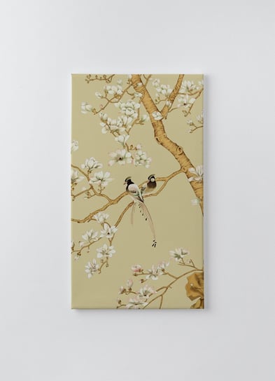 Obraz na płótnie HOMEPRINT, motyw drzewa chińskiego z siedzącymi na nim ptakami 60x120 cm HOMEPRINT