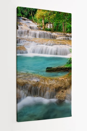 Obraz na płótnie HOMEPRINT, natura, woda, dzika przyroda, wodospad Mae Kae, Tajlandia 60x120 cm HOMEPRINT