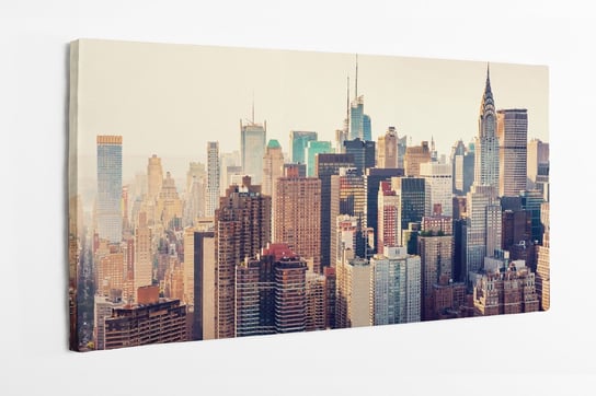 Obraz na płótnie HOMEPRINT, New York, miasto, panorama, widok miasta, wieżowiec, USA 100x50 cm HOMEPRINT