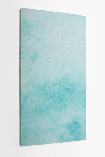 Obraz na płótnie HOMEPRINT, niebieska abstrakcja, błękit, szron, szkło, mróz, lód 50x100 cm HOMEPRINT