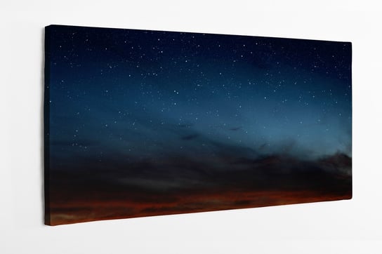 Obraz na płótnie HOMEPRINT, nocne niebo, gwiazdy na niebie, kosmos 120x50 cm HOMEPRINT