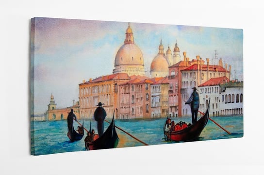 Obraz na płótnie HOMEPRINT, obraz, Wenecja, Włochy, malowane przez akwarelę 120x50 cm HOMEPRINT