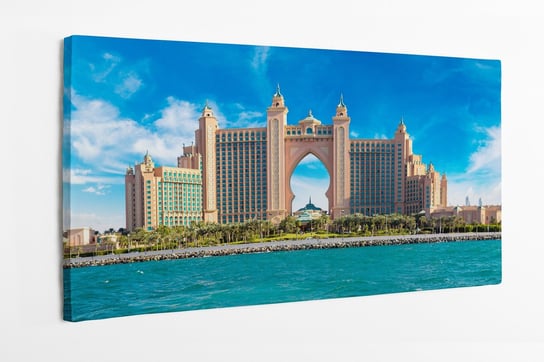 Obraz na płótnie HOMEPRINT, panorama, Hotel Atlantis, The Palm, Dubaj 120x50 cm HOMEPRINT