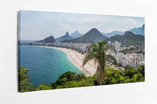 Obraz na płótnie HOMEPRINT, panorama, krajobraz, miastoRio de Janeiro, Brazylia 120x50 cm HOMEPRINT