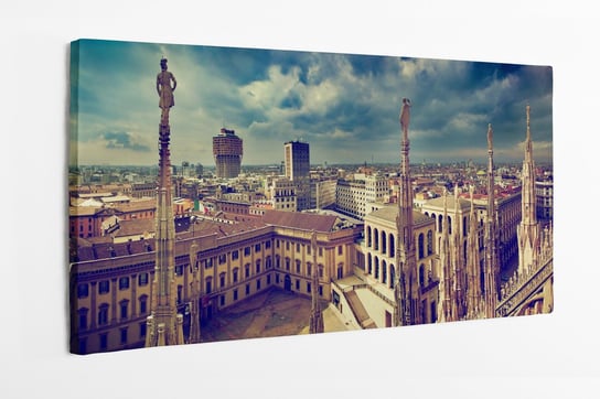 Obraz na płótnie HOMEPRINT panorama Mediolanu, Włochy 140x70 cm HOMEPRINT