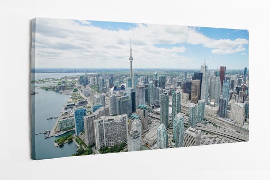 Obraz na płótnie HOMEPRINT, panorama miasta Toronto, widok z lotu ptaka 120x60 cm HOMEPRINT
