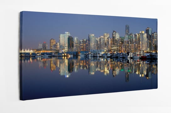 Obraz na płótnie HOMEPRINT, panorama miasta, Vancouver, Kanada 100x50 cm HOMEPRINT
