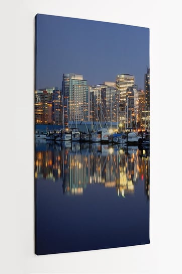 Obraz na płótnie HOMEPRINT, panorama miasta, Vancouver, Kanada 50x100 cm HOMEPRINT