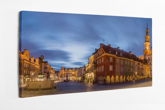 Obraz na płótnie HOMEPRINT, panorama, wieczór, Poznań, Polska 100x50 cm HOMEPRINT