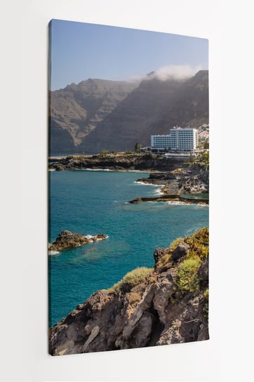 Obraz na płótnie HOMEPRINT, panorama, wybrzeże, Puerto de Santiago, Teneryfa, Hiszpania 60x120 cm HOMEPRINT