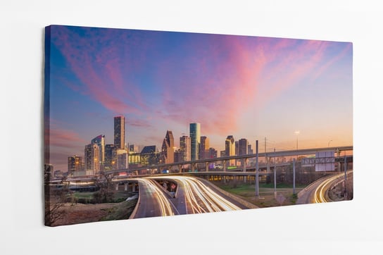 Obraz na płótnie HOMEPRINT, Panoramę Houston, Teksas, USA 100x50 cm HOMEPRINT