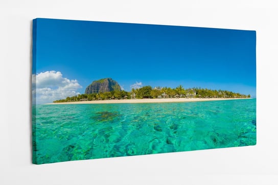 Obraz na płótnie HOMEPRINT, panoramiczny widok na krajobraz wyspy Mauritius, wyspa, tropikalne, Afryka, Wschodnia 120x60 cm HOMEPRINT