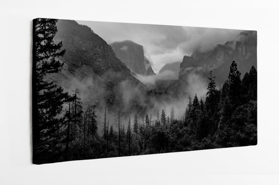 Obraz na płótnie HOMEPRINT, Park Narodowy Yosemite z panoramicznym widokiem na punkt widokowy tunelu Yosemite 100x50 cm HOMEPRINT