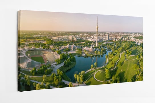 Obraz na płótnie HOMEPRINT,  park olimpijski w Monachium 100x50 cm HOMEPRINT